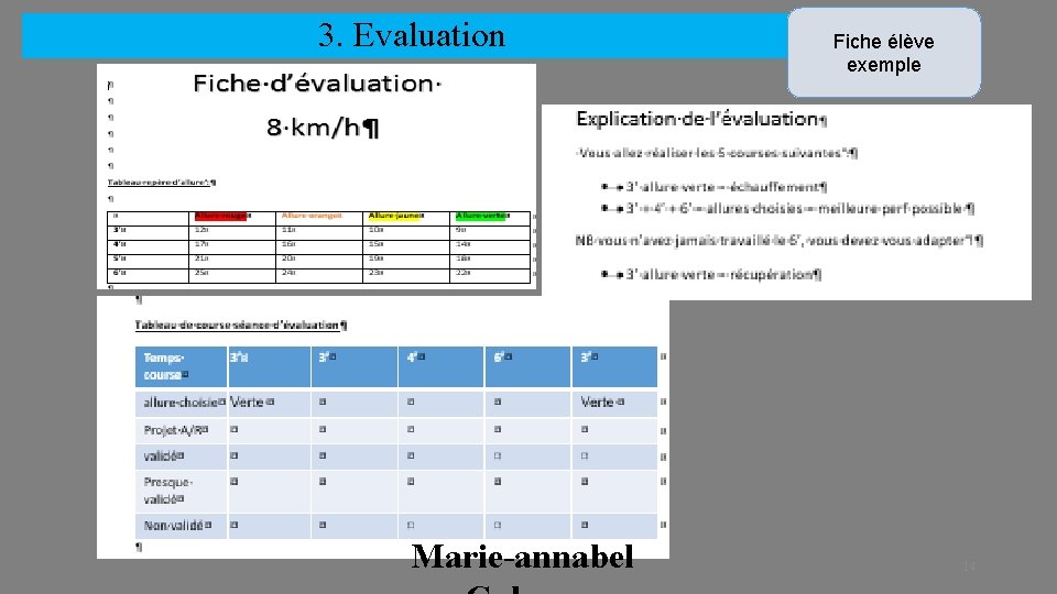 3. Evaluation Marie-annabel Fiche élève exemple 14 