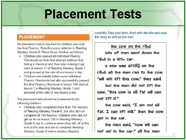 Placement Tests 