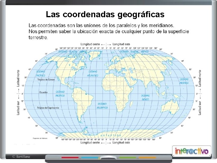 Las coordenadas geográficas 