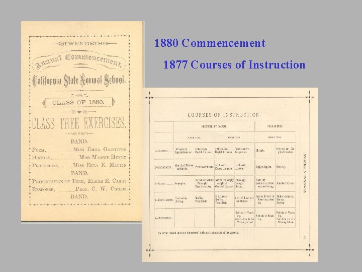 1880 Commencement 1877 Courses of Instruction 1880 Commencement 1877 Courses of Instruction