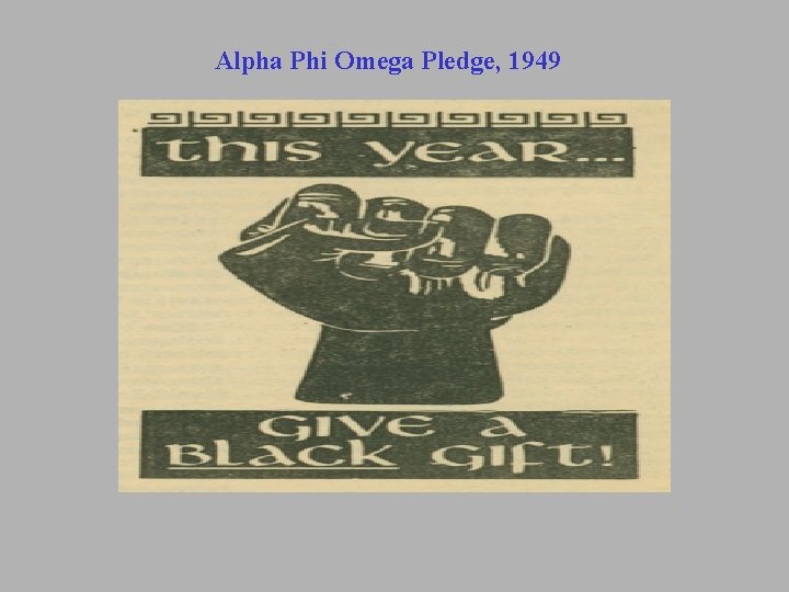 Alpha Phi Omega Pledge, 1949 Alpha Phi Omega Pledge, 1949