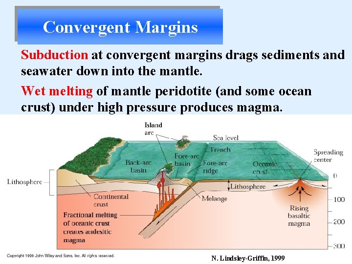 Convergent Margins Subduction at convergent margins drags sediments and seawater down into the mantle.