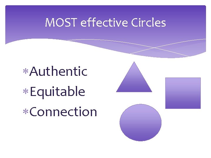 MOST effective Circles Authentic Equitable Connection MOST effective Circles Authentic Equitable Connection