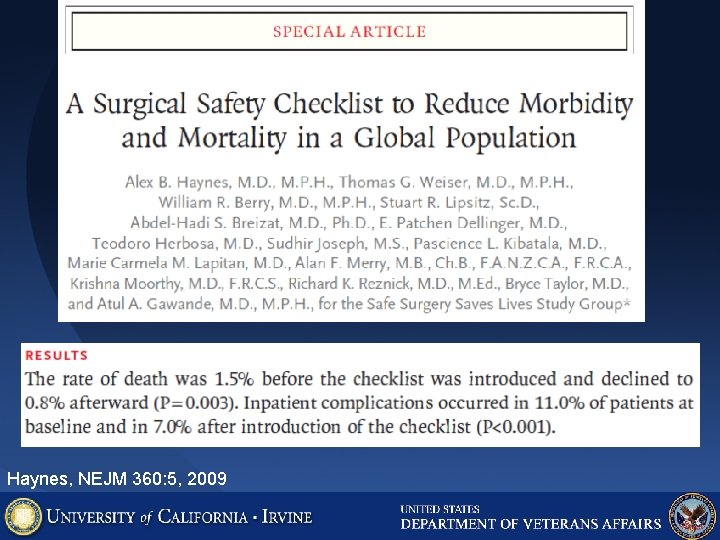 Haynes, NEJM 360: 5, 2009 