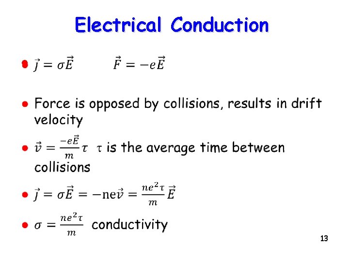 Electrical Conduction l 13 