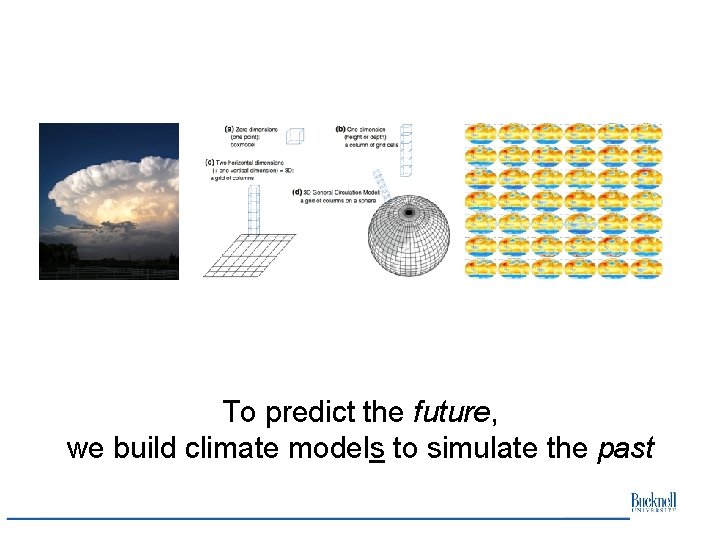 To predict the future, we build climate models to simulate the past To predict the future, we build climate models to simulate the past