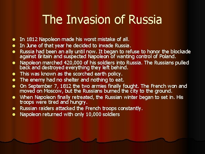 The French Revolution and Napoleon Section Four Napoleons