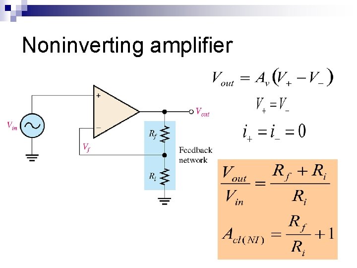 Noninverting amplifier 