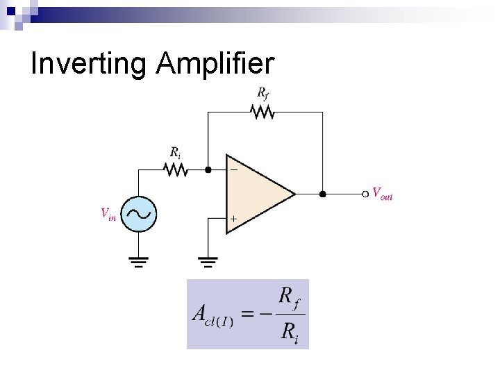 Inverting Amplifier 