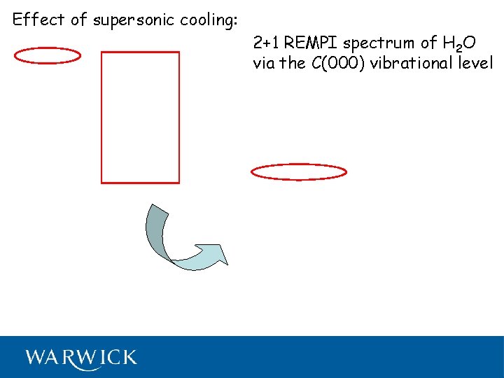 Effect of supersonic cooling: 2+1 REMPI spectrum of H 2 O via the C(000)