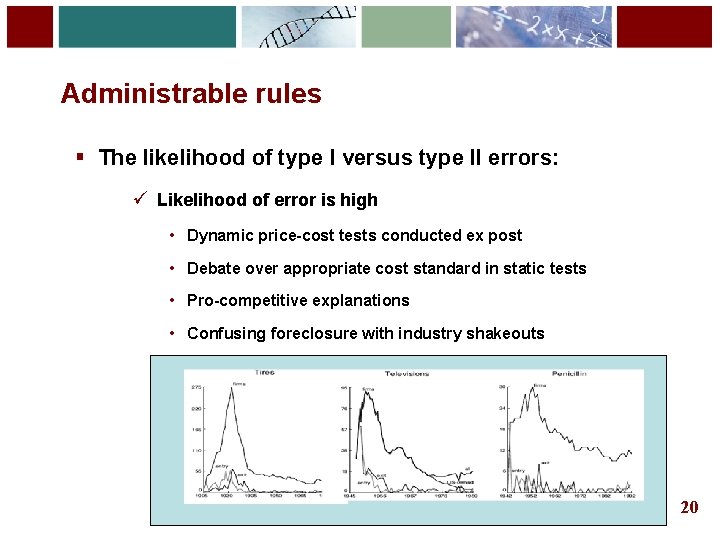 20 Administrable rules § The likelihood of type I versus type II errors: ü 20 Administrable rules § The likelihood of type I versus type II errors: ü