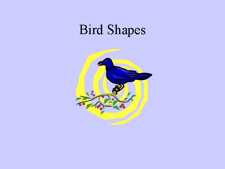 Bird Shapes 