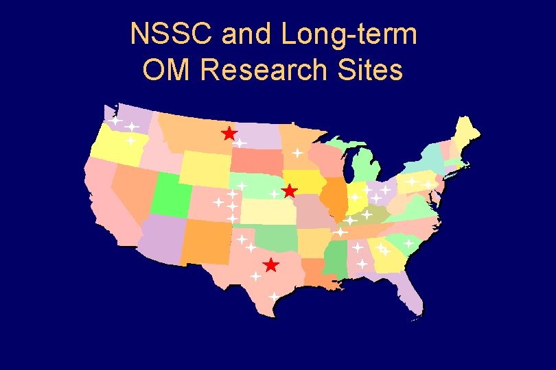 NSSC and Long-term OM Research Sites 