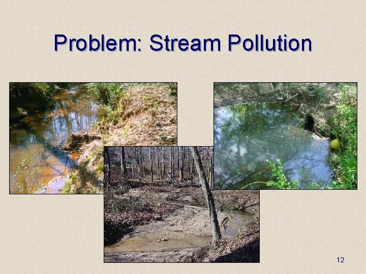 Problem: Stream Pollution 12 