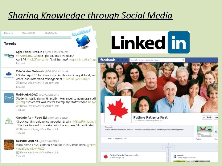 Sharing Knowledge through Social Media 