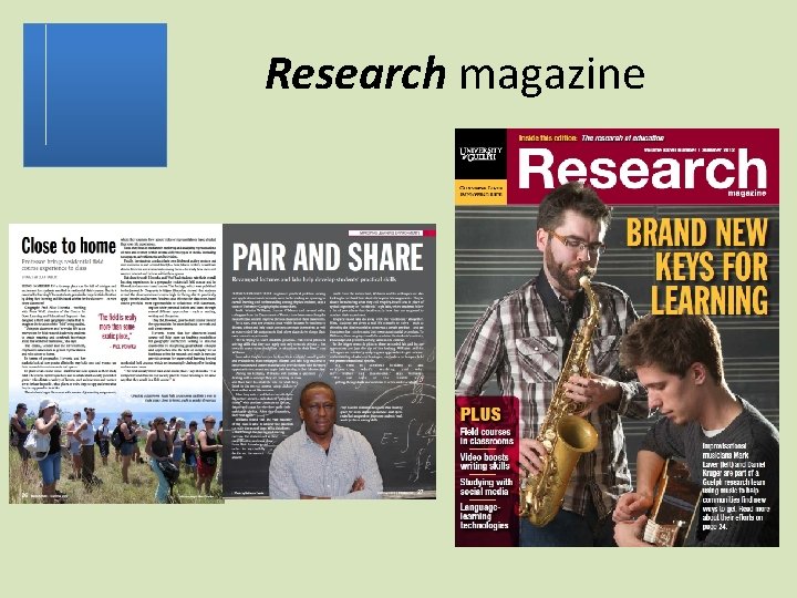 Research magazine 