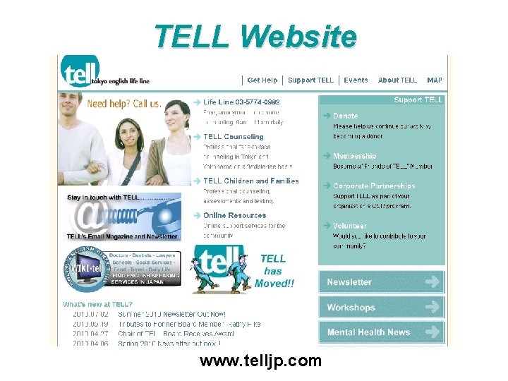 TELL Website www. telljp. com 