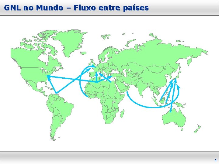 GNL no Mundo – Fluxo entre países 4 