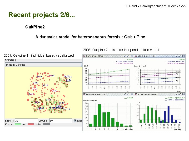 T. Perot - Cemagref Nogent s/ Vernisson Recent projects 2/6. . . Oak. Pine