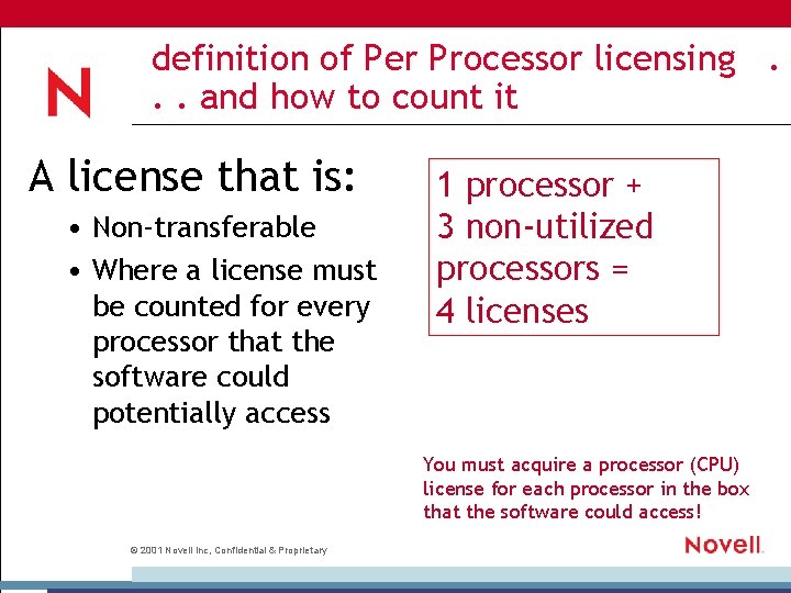definition of Per Processor licensing. . . and how to count it A license