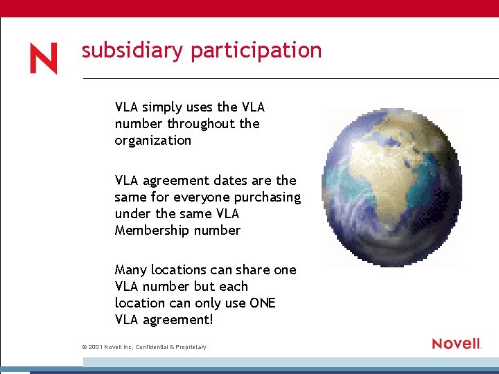 subsidiary participation VLA simply uses the VLA number throughout the organization VLA agreement dates