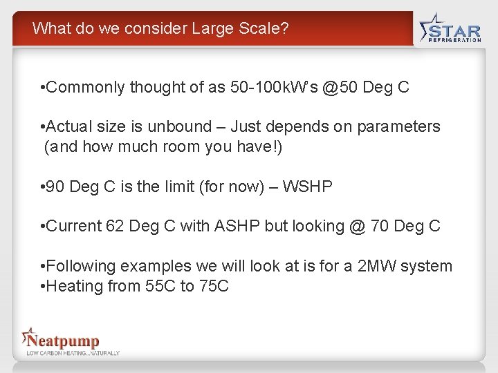 What do we consider Large Scale? • Commonly thought of as 50 -100 k. What do we consider Large Scale? • Commonly thought of as 50 -100 k.