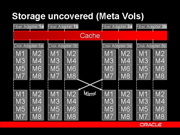 Storage uncovered (Meta Vols) Fiber Adapter 1 a Fiber Adapter 1 b Fiber Adapter