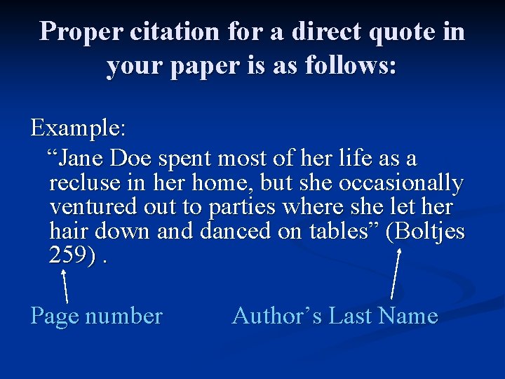 Making Sense of MLA Format Citation Krista Hoeksema