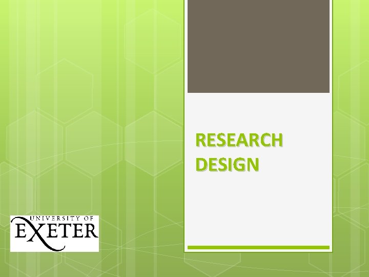 RESEARCH DESIGN 