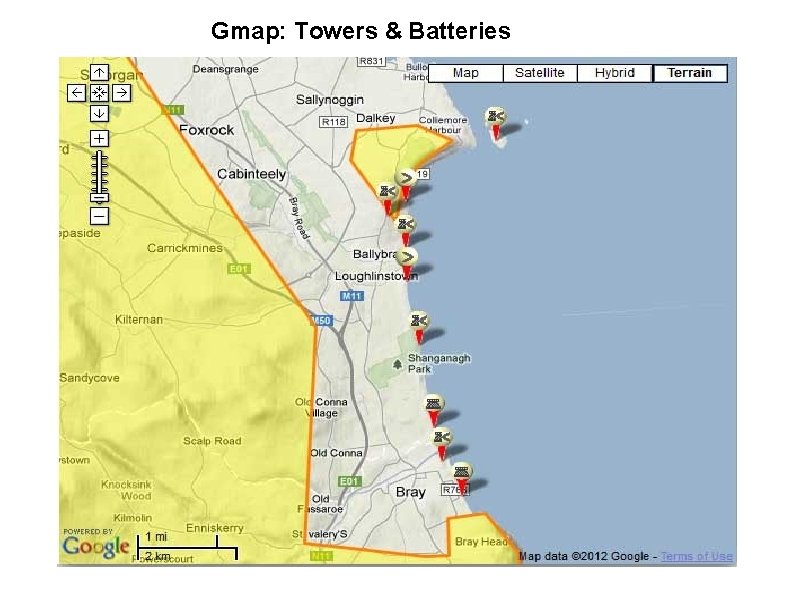 Gmap: Towers & Batteries 