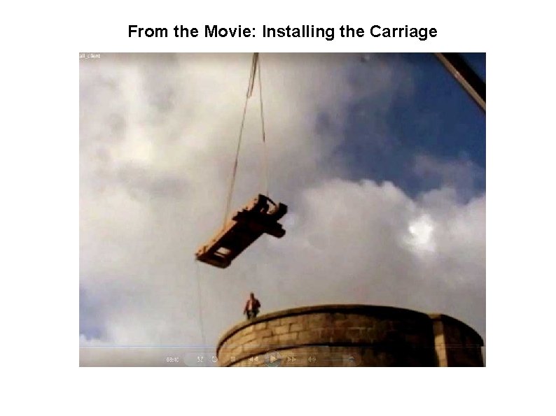 From the Movie: Installing the Carriage 
