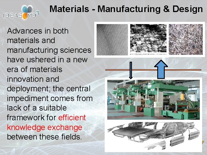Materials - Manufacturing & Design Advances in both materials and manufacturing sciences have ushered