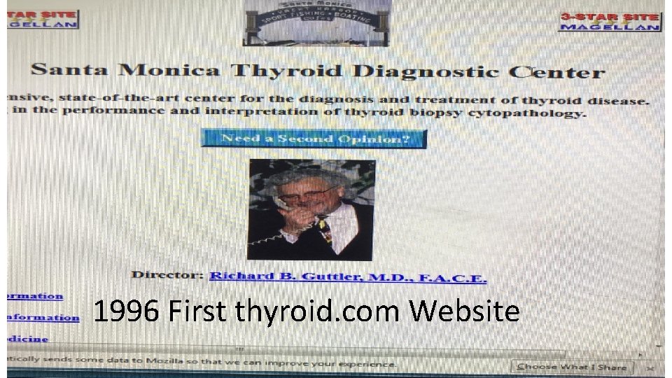 1996 First thyroid. com Website 
