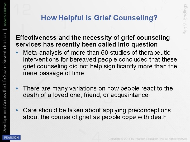 How Helpful Is Grief Counseling? Effectiveness and the necessity of grief counseling services has