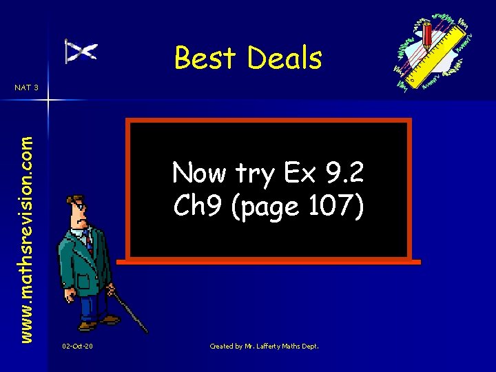Best Deals www. mathsrevision. com NAT 3 Now try Ex 9. 2 Ch 9