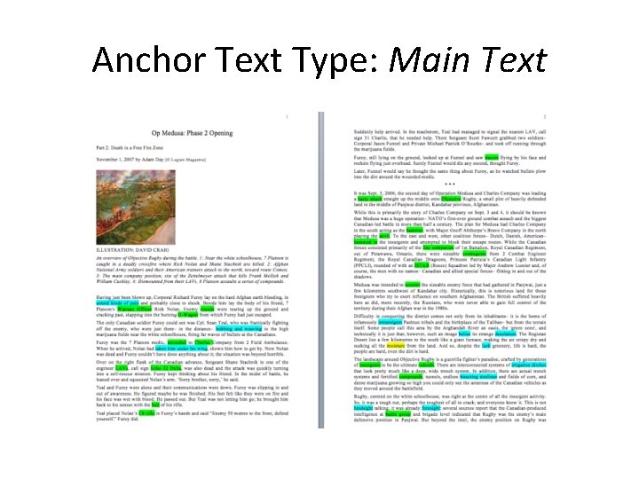 Anchor Text Type: Main Text 