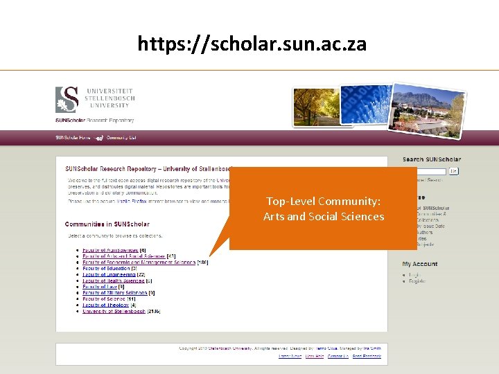 https: //scholar. sun. ac. za Top-Level Community: Arts and Social Sciences 
