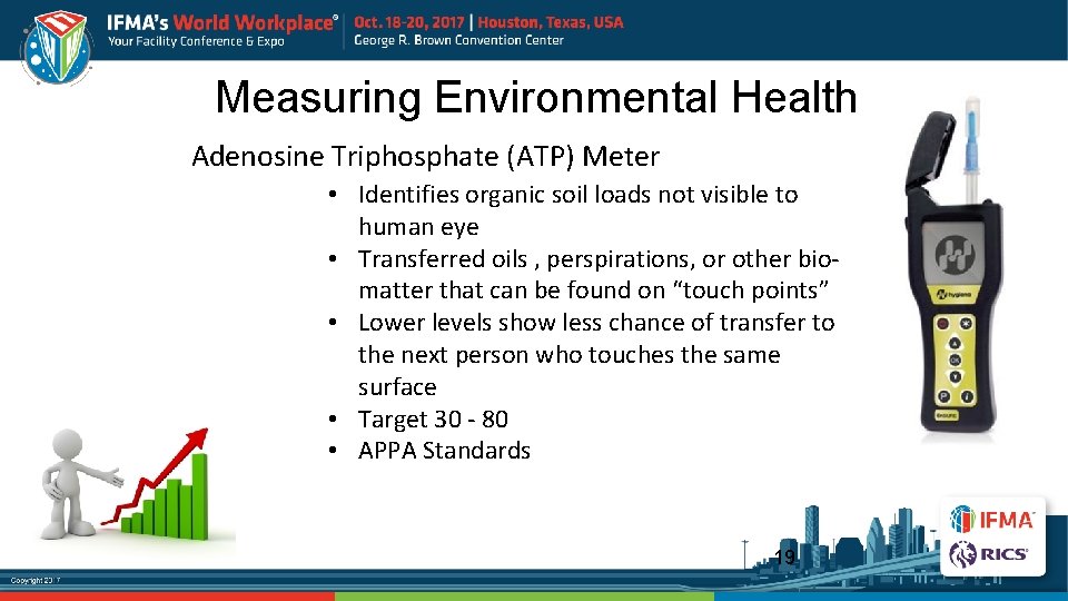 Measuring Environmental Health Adenosine Triphosphate (ATP) Meter • Identifies organic soil loads not visible