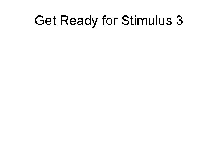 Get Ready for Stimulus 3 