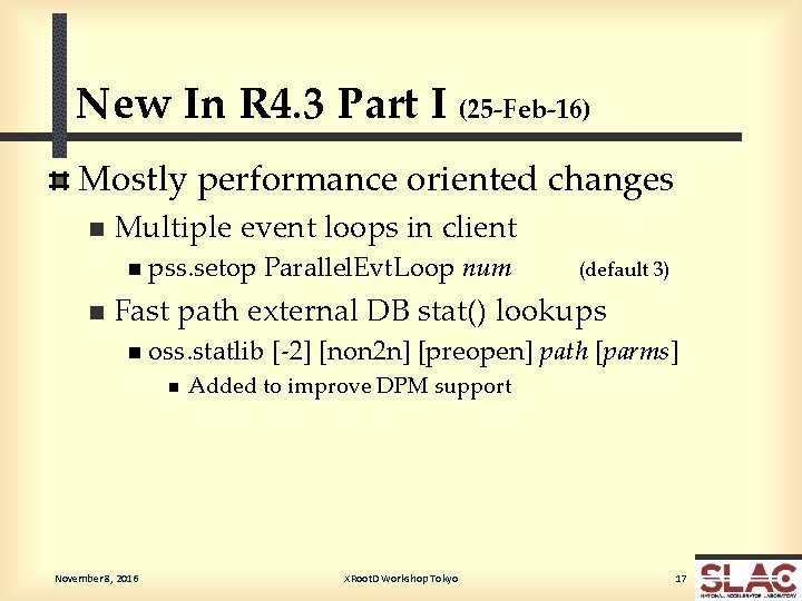 New In R 4. 3 Part I (25 -Feb-16) Mostly performance oriented changes n