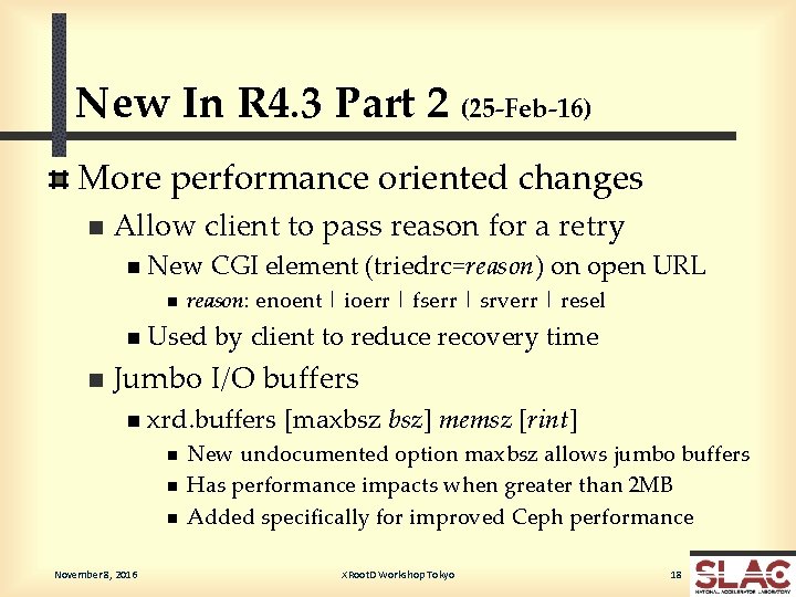 New In R 4. 3 Part 2 (25 -Feb-16) More performance oriented changes n