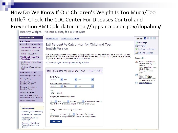 How Do We Know If Our Children’s Weight Is Too Much/Too Little? Check The