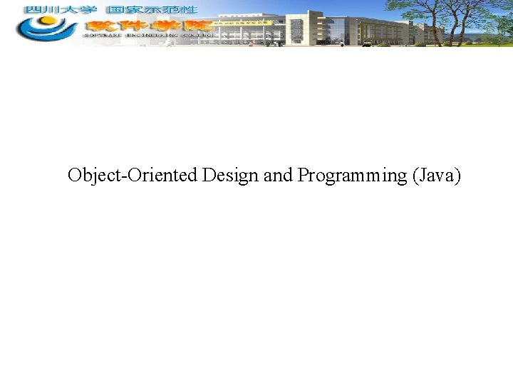 Object-Oriented Design and Programming (Java) 