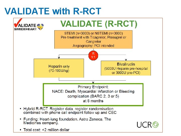 VALIDATE with R-RCT 