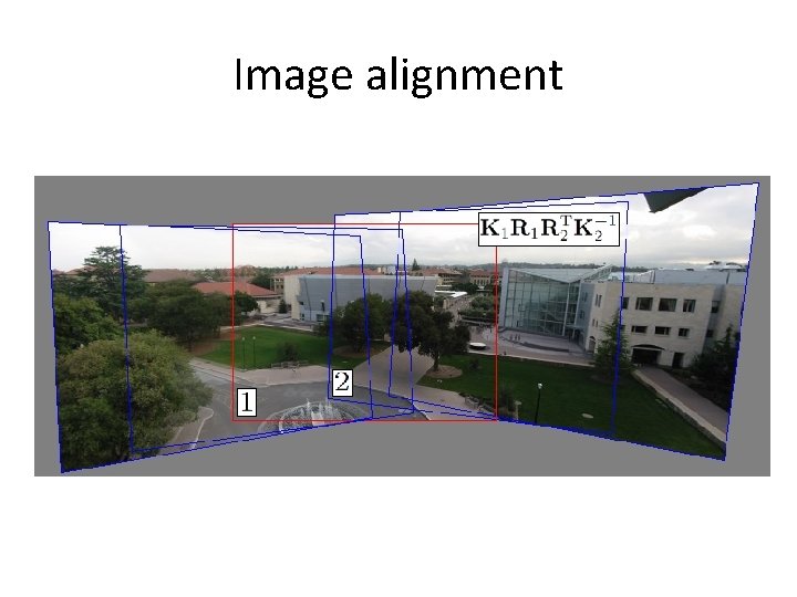 Image alignment Image alignment