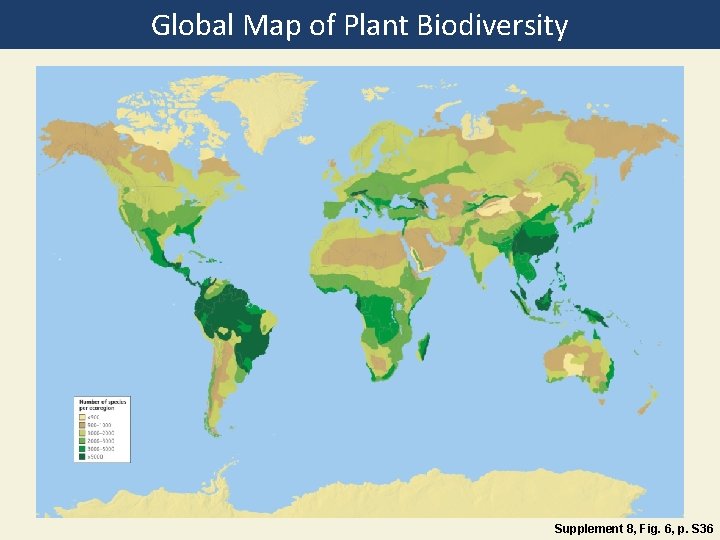 Global Map of Plant Biodiversity Supplement 8, Fig. 6, p. S 36 