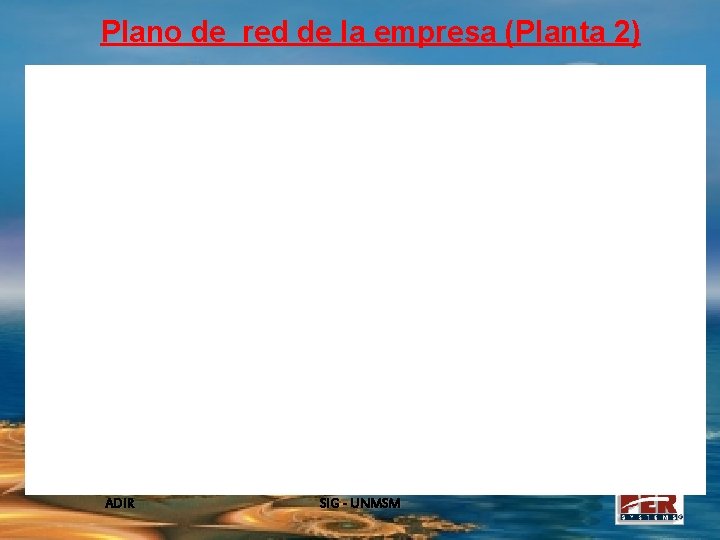 Plano de red de la empresa (Planta 2) ADIR SIG - UNMSM 