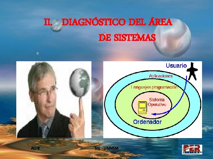 II. DIAGNÓSTICO DEL ÁREA DE SISTEMAS ADIR SIG - UNMSM 