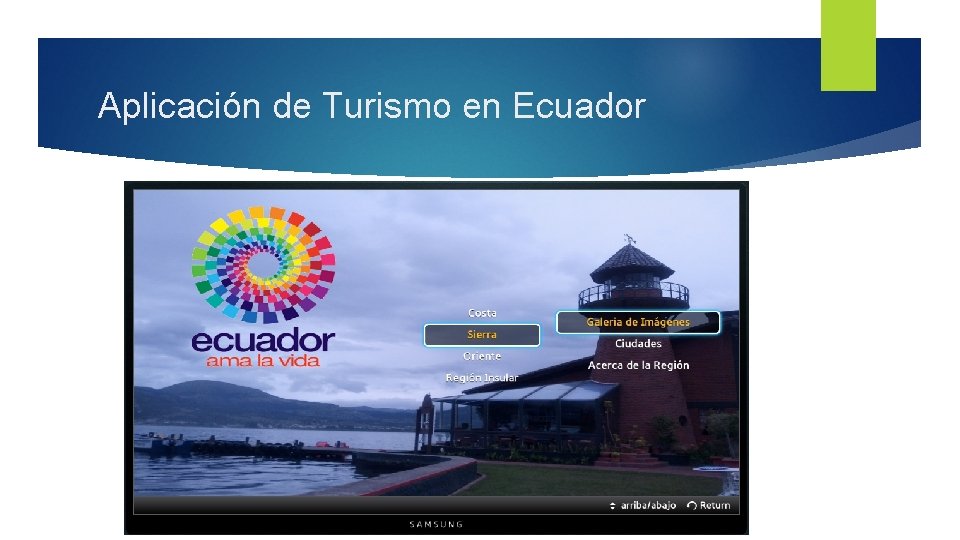 Aplicación de Turismo en Ecuador 