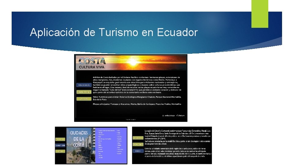 Aplicación de Turismo en Ecuador 